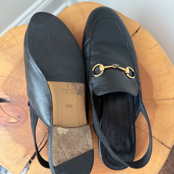 Pre-Loved Gucci Women's Slingback Horse Bit Loafers Size 38.5 - Picture 6 of 7